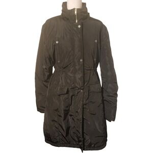 82 Fahrenheit Womens Active Outerwear Black Quilted Puffer Coat Jacket Size L